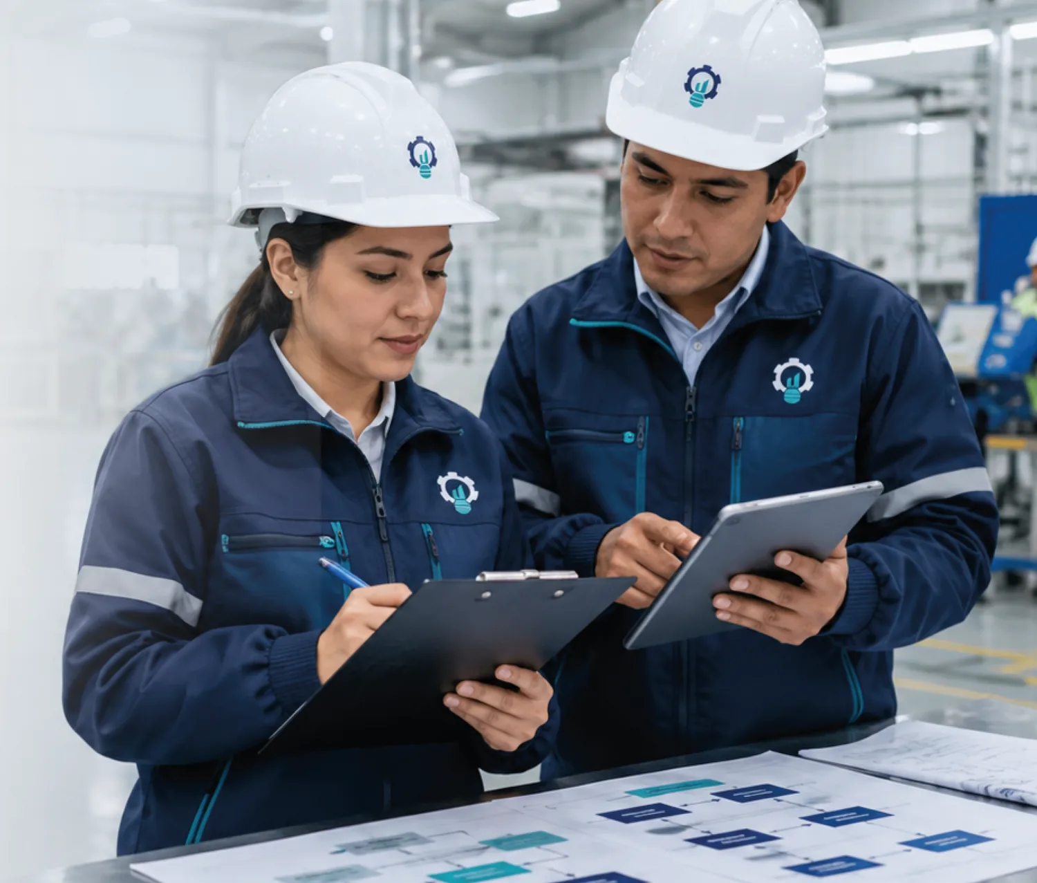 Ingenieros de ISOS implementando un sistema de gestión ISO
